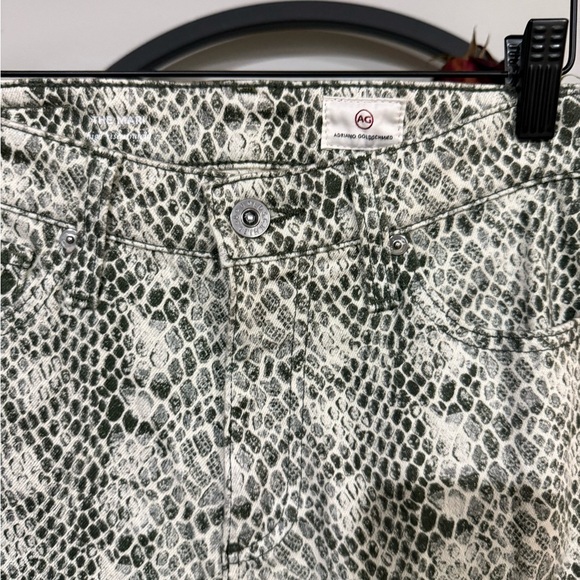 AG ADRIANO GOLDSCHMIEL The Mari Snake Jeans high rise straight size 26 - Picture 4 of 10